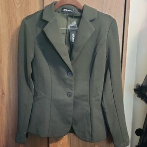 Allegra K Women's Office Blazer Stretch Lapel Collar Long Sleeve Jacket Suit XS